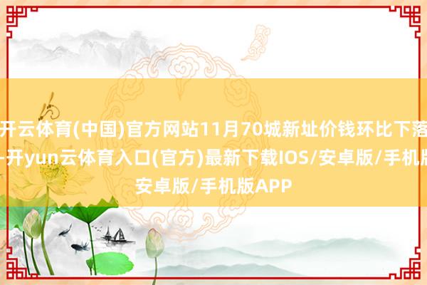 开云体育(中国)官方网站11月70城新址价钱环比下落0.4%-开yun云体育入口(官方)最新下载IOS/安卓版/手机版APP